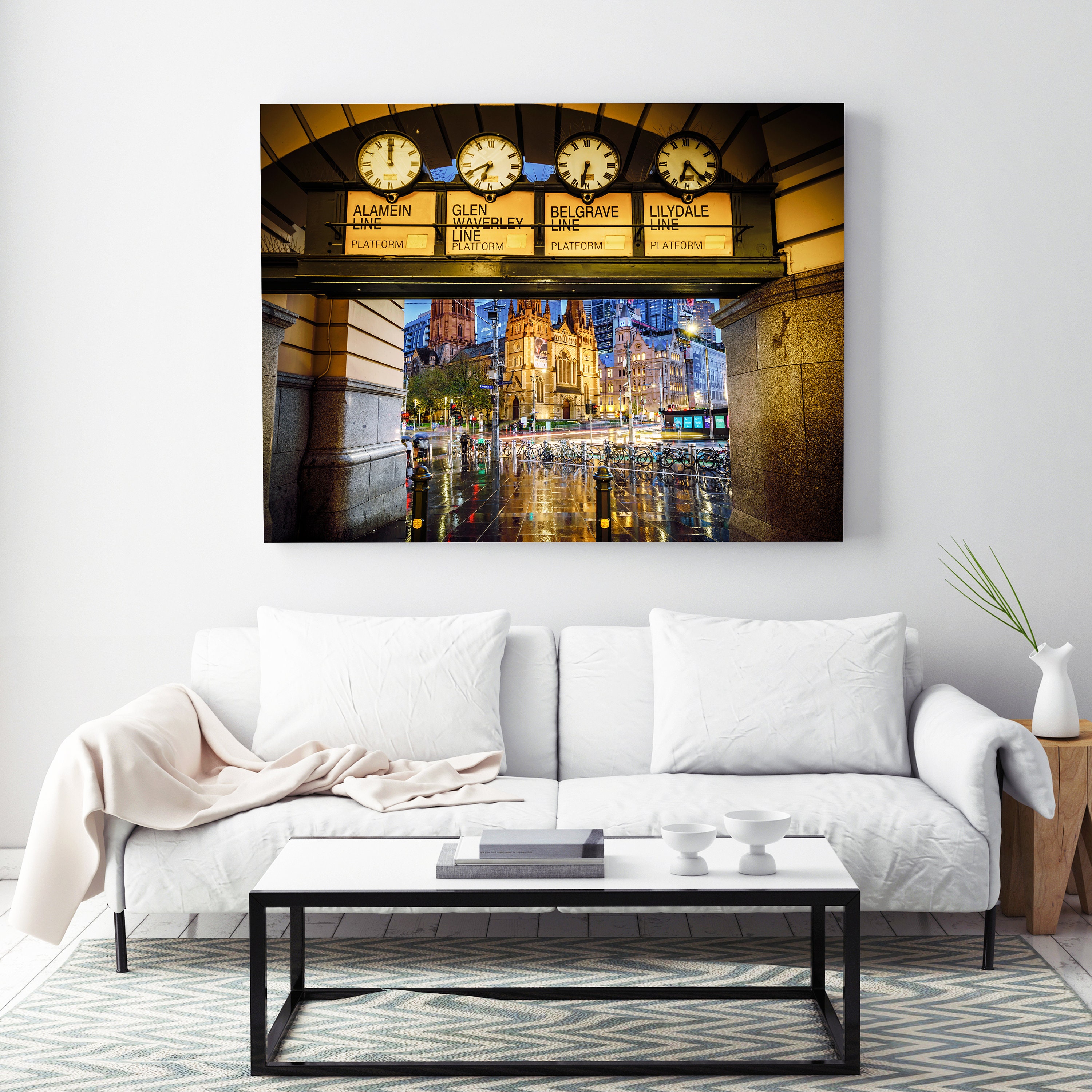 Flinders Street Station Train Station Clock Melbourne Print - Etsy ...