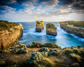 Great Ocean Road Art, Australia Beach Print, Twelve Apostles, Loch Ard Gorge, National Park Photo, Coastal Decor, wedding present, travel