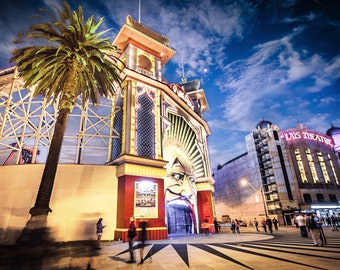 StKilda Wall Art Luna Park Photography Melbourne fine art photograph Birthday Gift for Her St Kilda 12x16 print Palais