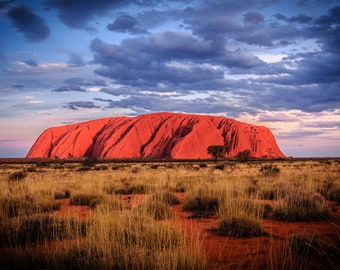 Uluru Print, Ayers Rock, Aboriginal Art, Australia Travel Poster, National Park Prints, Photography Gifts, landscape wall decor, Australian