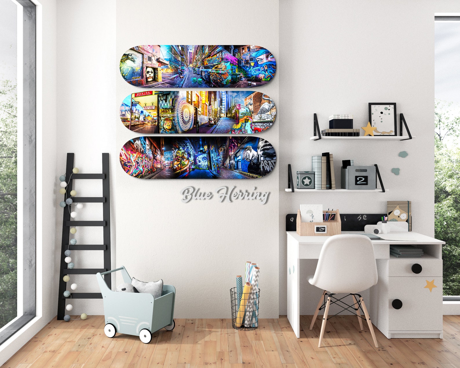 Skateboard Wall Art Deck Decor Graffiti Gifts Street Art Etsy Australia