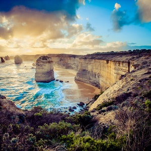 Twelve Apostles, Great Ocean Road, Australian Travel Poster, Ocean Wall Art, National Park Prints, Beach Photography, Christmas Gifts