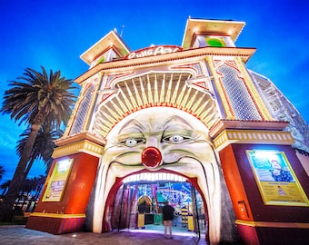 St Kilda Print, Luna Park, Melbourne Australia, St.Kilda Beach Decor, Travel Gift, Photography Prints, Nursery Wall Art, Amusement Park