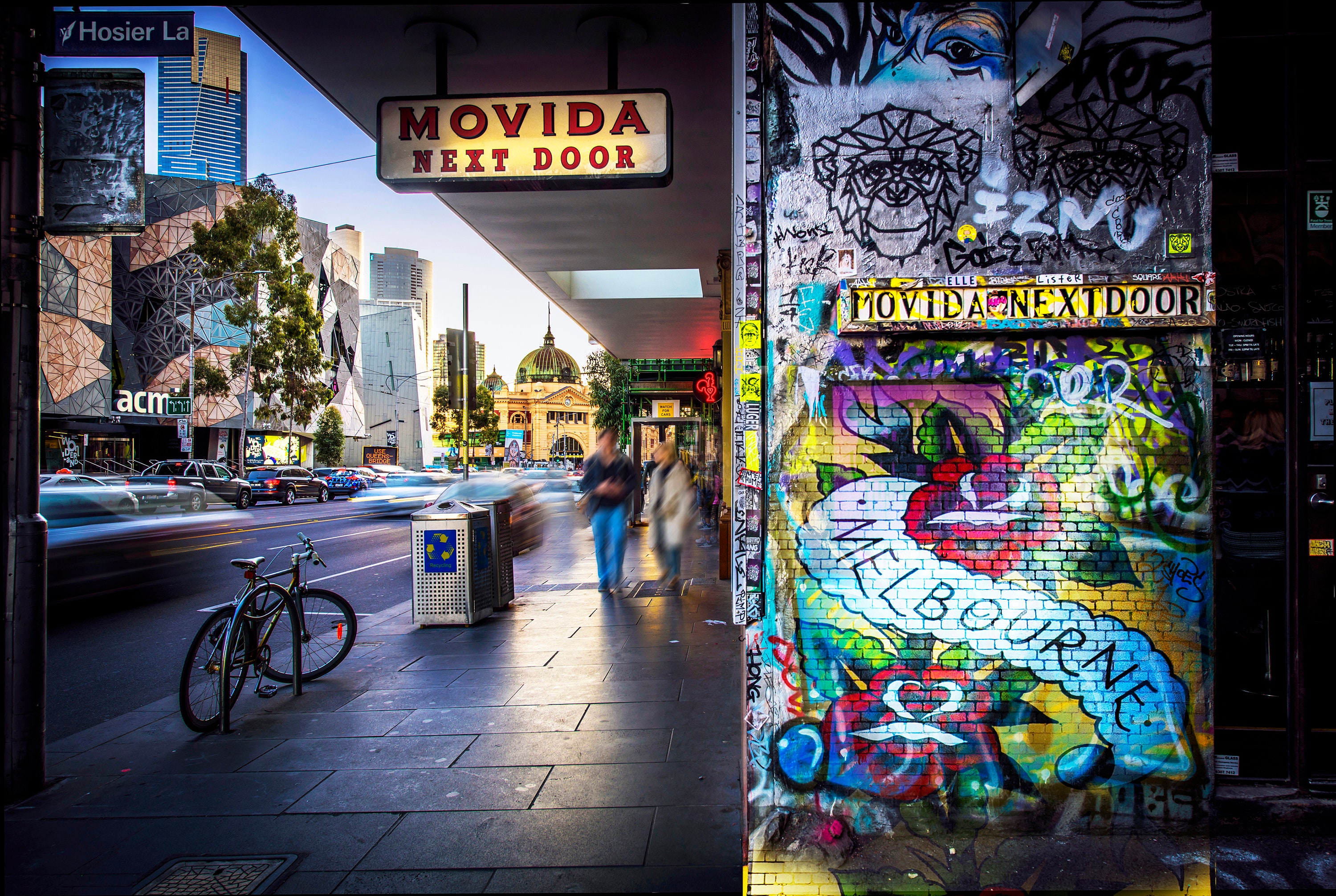 Graffiti Wall Art, Melbourne Poster, Street Art Print, Hosier Lane, Australia photography, large