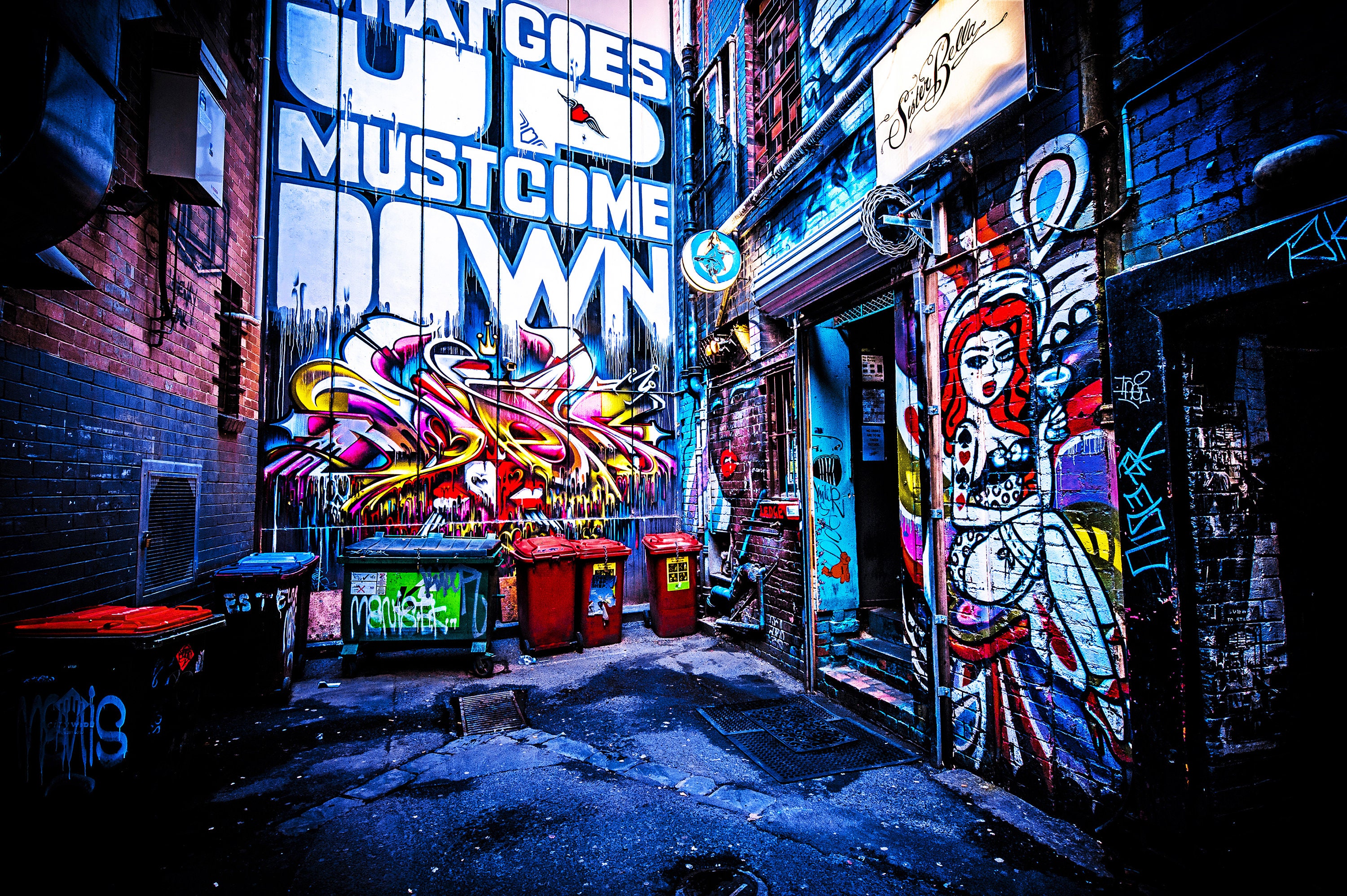 Graffiti Wall Art, Melbourne Print, Street Art Photography, Modern Art