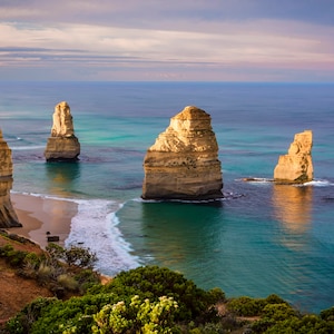Great Ocean Road Print, Twelve Apostles, Ocean Photography, Australian Made, Oversized Wall Art, April Birthday Gifts, Blue Herring Design