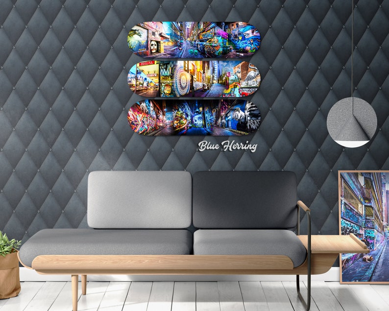 Skateboard Wall Art Deck Decor Graffiti Gifts Street Art Etsy Australia