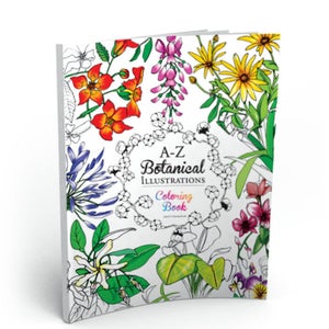 A-Z Botanical Illustrations - Adult Coloring Book