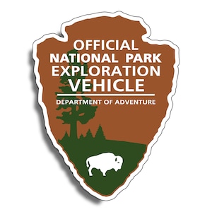 2 PACK - National Park Service Exploration Vehicle Decal