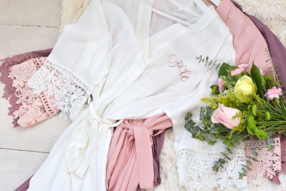 bridal party robes plus size