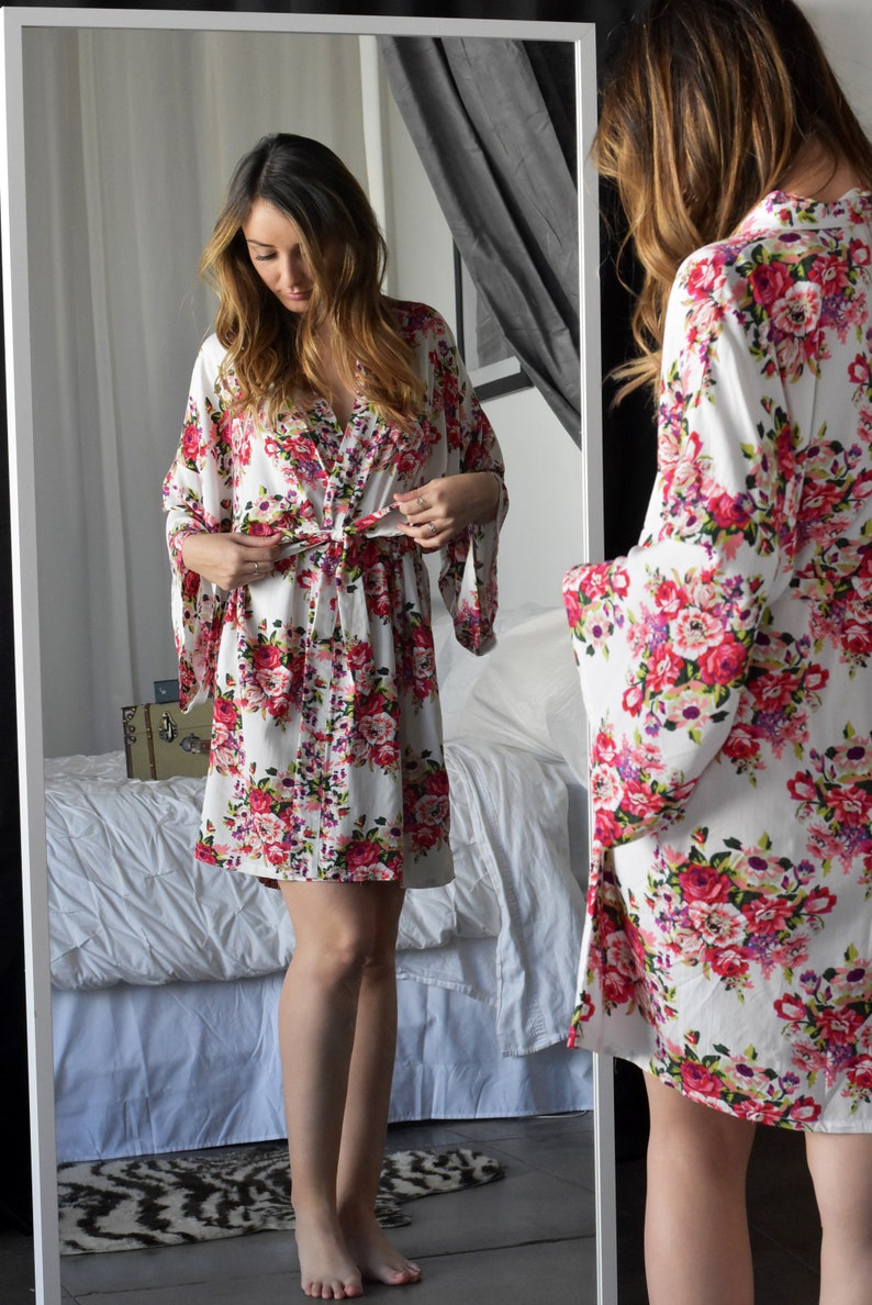Floral Cotton Maternity robe hospital robe nursing robe Etsy