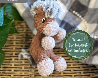 Paige Pony NO SEW Snuggler Lovey-haakpatroon, alleen pdf