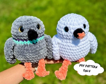 2 in 1 Möwe und Taube Häkelanleitung