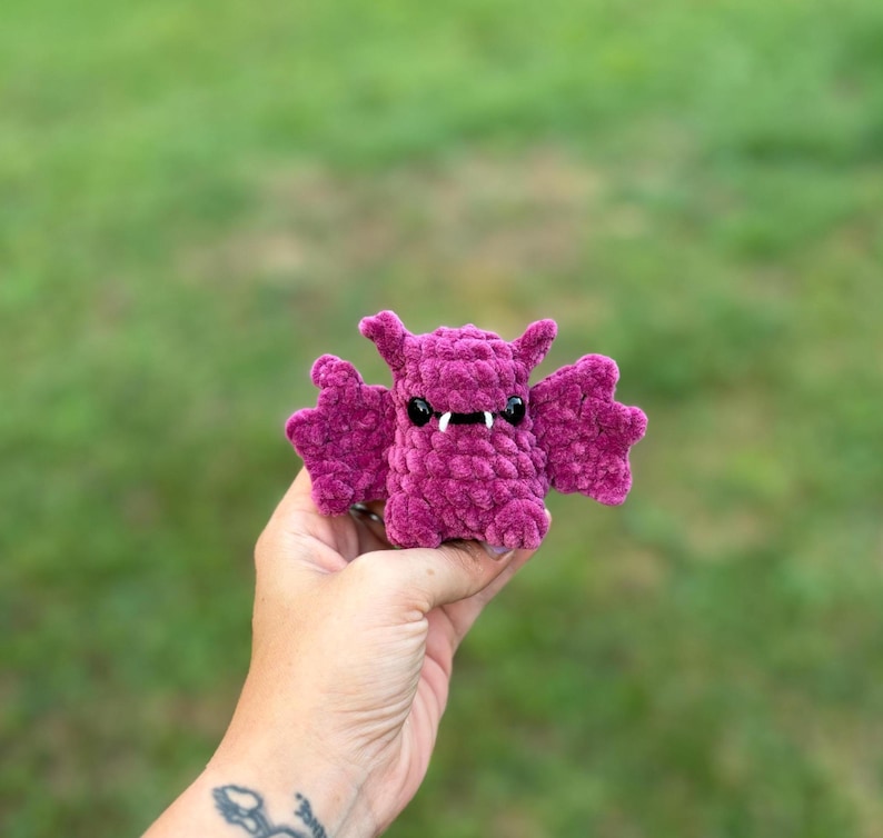 Buffy the Bat utan sömnad, virkmönster i PDF-format! Marknadsvänligt Halloween-mönster utan sömnad bild 6
