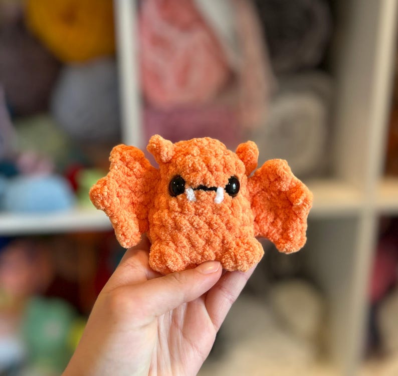 Buffy the Bat utan sömnad, virkmönster i PDF-format! Marknadsvänligt Halloween-mönster utan sömnad bild 5
