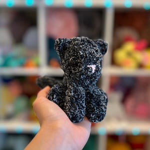 Sitting Varigated Kitty Crochet Handmade Figurine Handmade Lover Birthday Gift Plushie