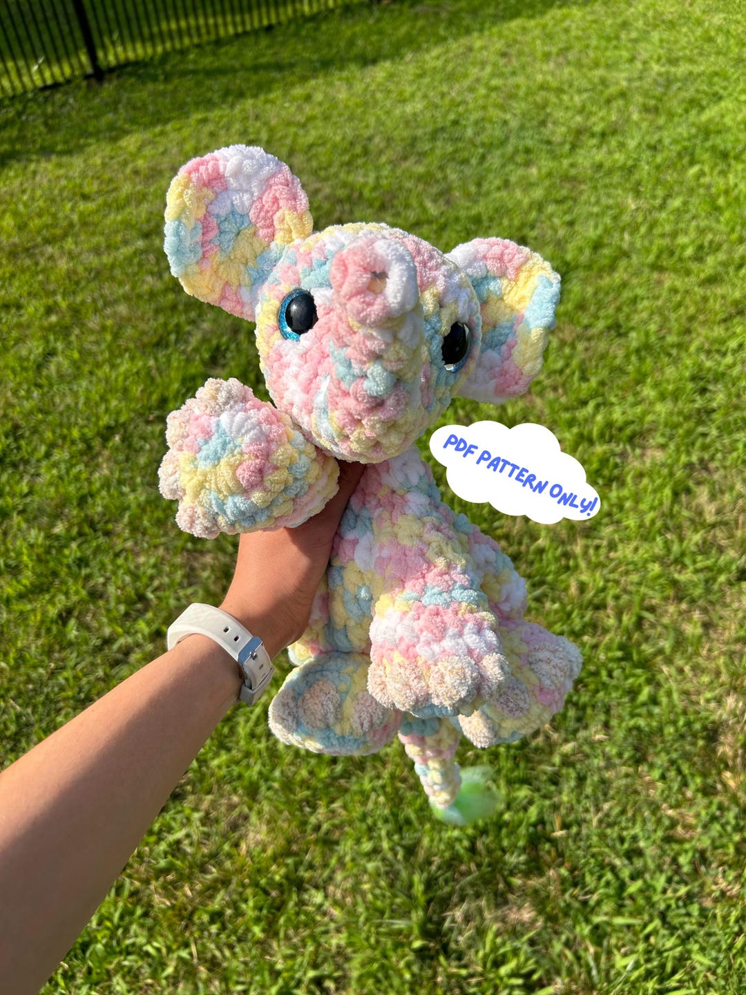 Elephant Lovey Crochet Pattern Etsy