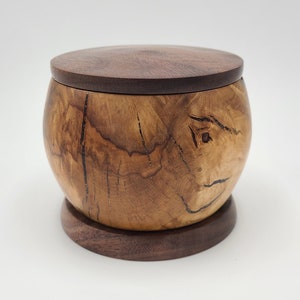 Cherry and Walnut lidded box