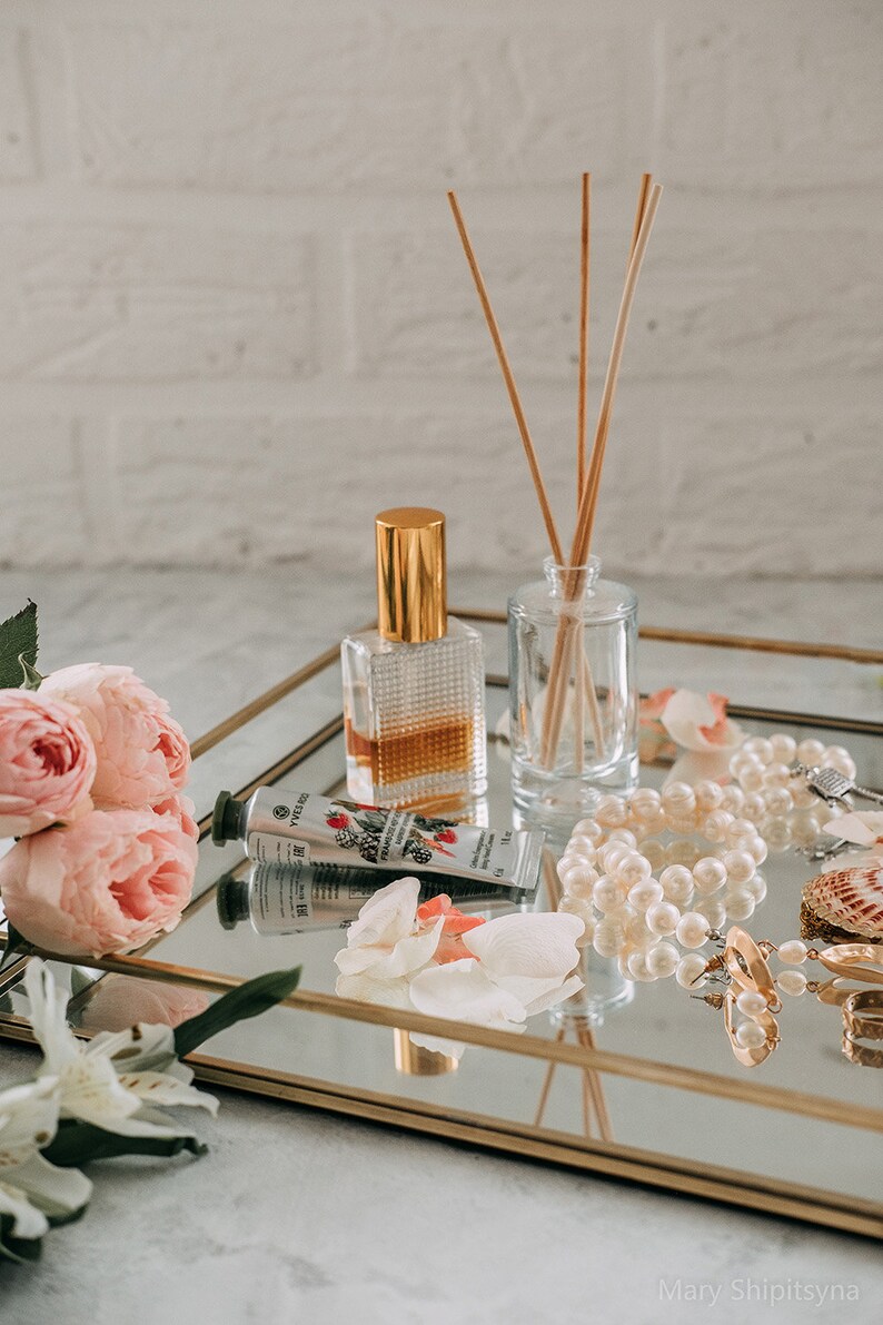 Mirror tray/ jewelry holder / apartment warming gift / perfume Etsy