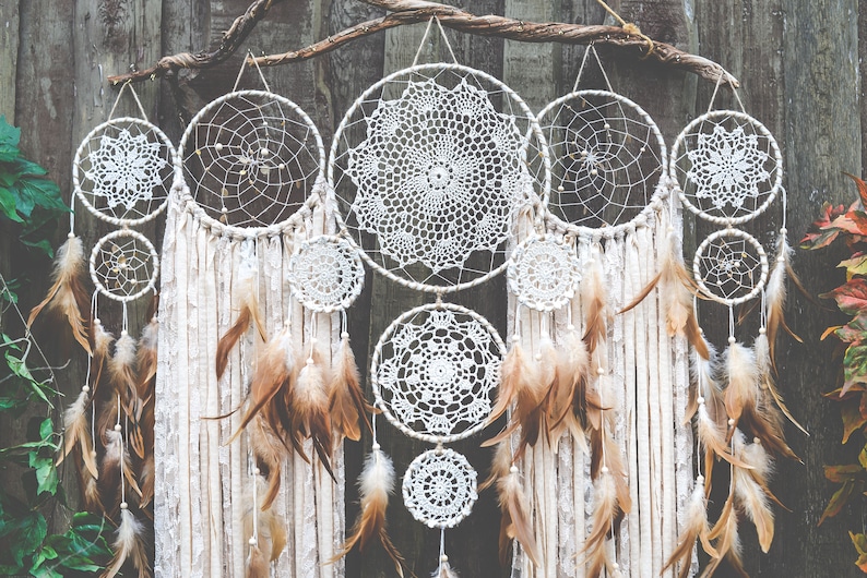 Dream Catcher Wall Hanging Dream Catcher Bohemian Room Etsy Canada