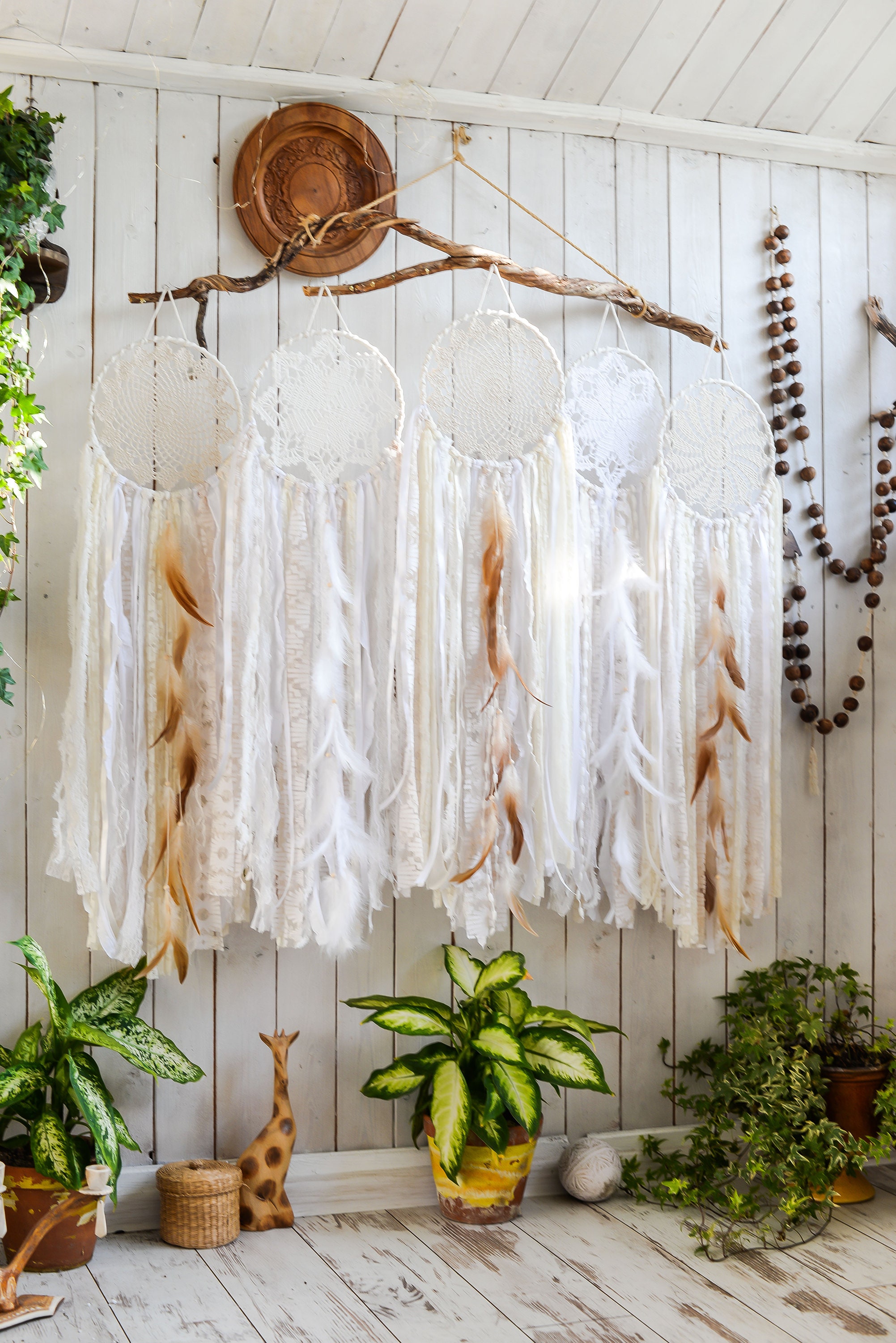 Dream Catcher Dream Catcher Wall Hanging Bohemian Room Etsy