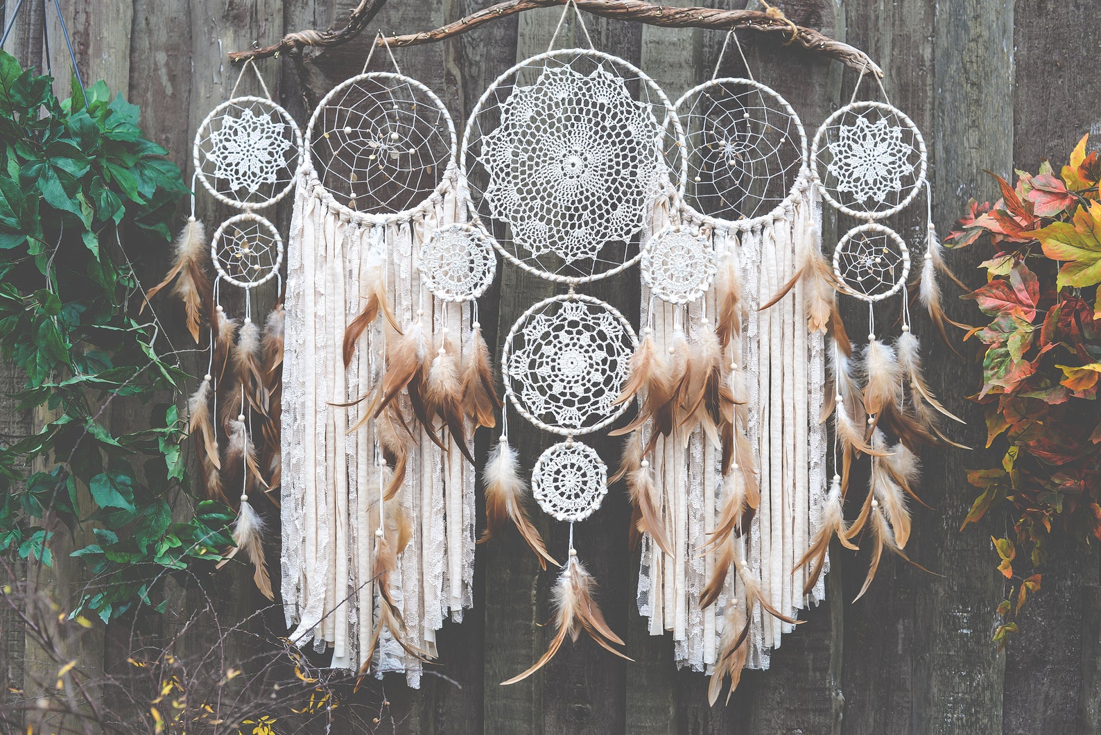 Dream Catcher Wall Hanging Dream Catcher Bohemian Room Etsy Canada