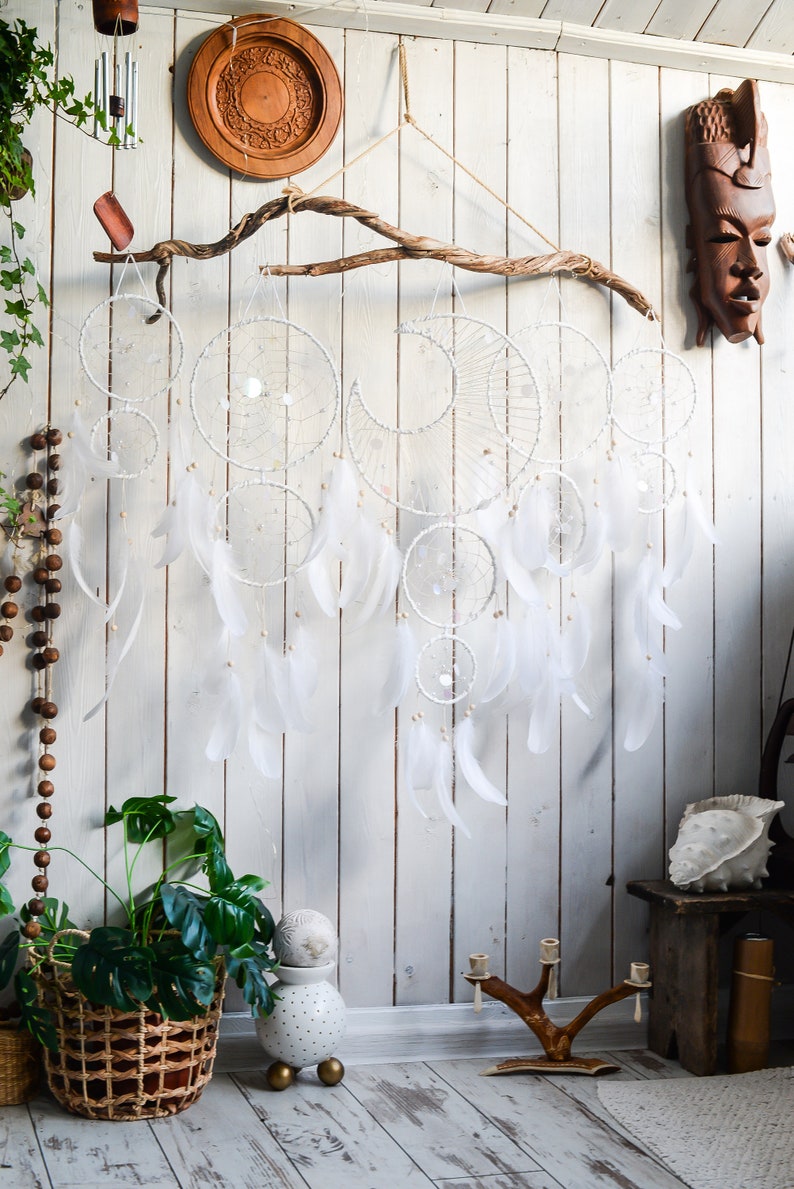 Dream Catcher Wall Hanging Moon Dream Catcher Dreamcatcher - Etsy