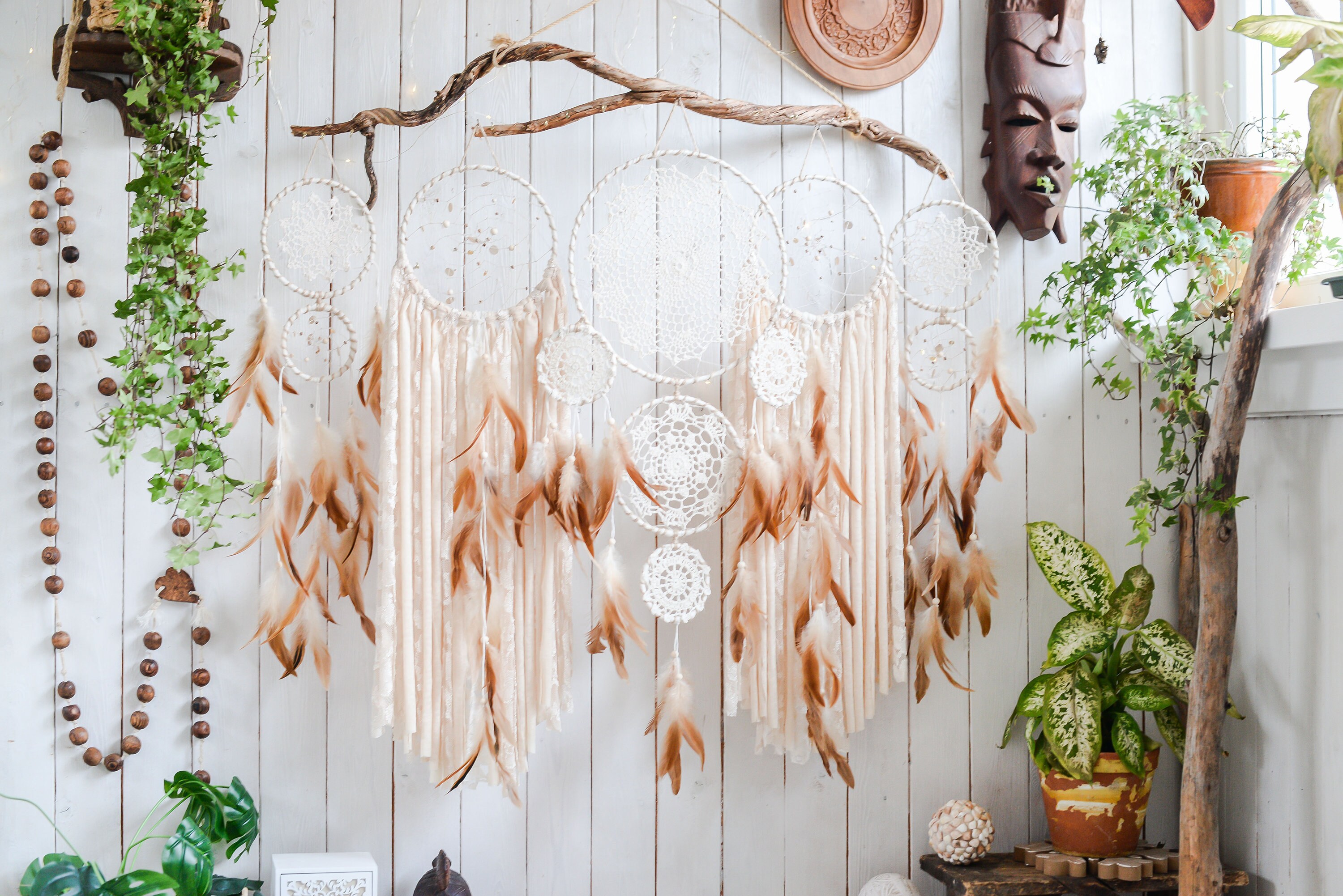 Dream Catcher Wall Hanging Dream Catcher Bohemian Room - Etsy