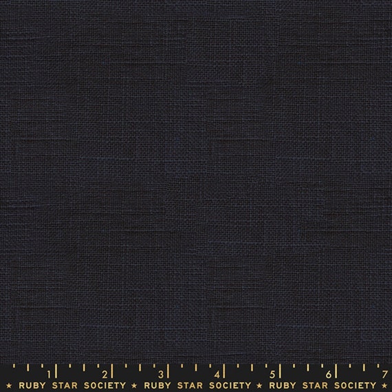 Chore Coat in Navy (rs4008 11), Warp and Weft Wovens, by Alexia Marcelle Abegg, for Ruby Star Society, sold by the yard