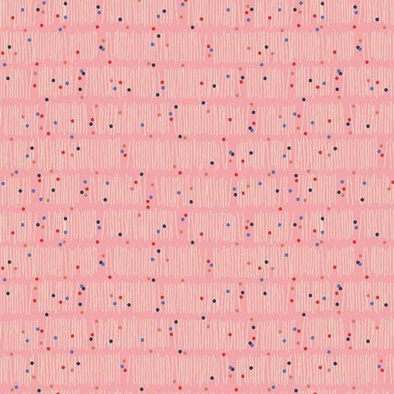 Minimo, Books Galore, in Peony, by Amy Sinibaldi, Art Gallery Fabrics, sold by the yard