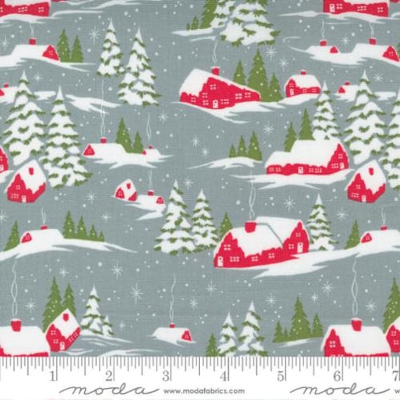 Merry Little Christmas, in Grey, by Bonnie & Camille, 55240 17, Moda, sold by the 1/2 yard or the yard