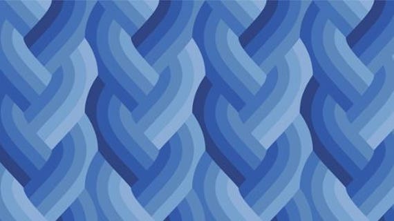 Echo Braid, in Royal Blue, By Emily Van Hoff, 42380 17, Moda, Sold by the yard