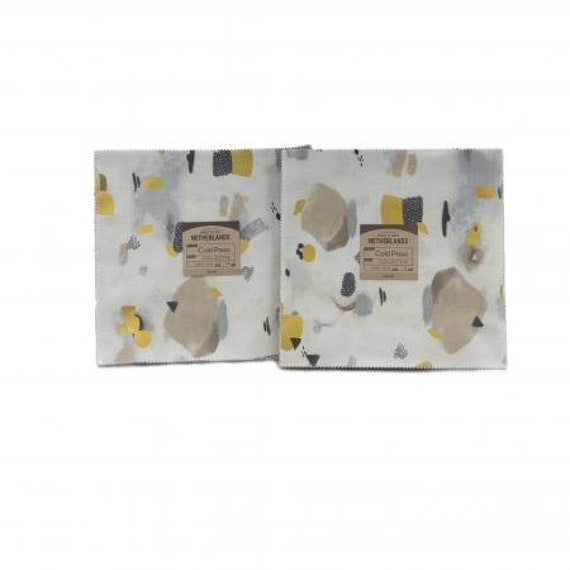 Cold Press - Precuts- 10X10 Pack- Cotton and Steel/RJR- CS201P-10X10