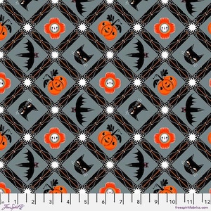 Witchy Ways, Witchy Friends, in Stone, By Cori Dantini, FreeSpirit Fabrics, sold by the yard