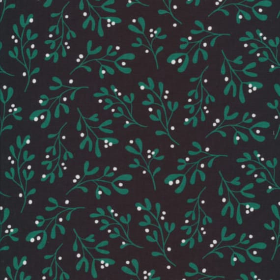 Festive Foliage- Cloud9- Jingle Mingle Christmas- Organic Fabrics- sold by the 1/2 yard or the yard