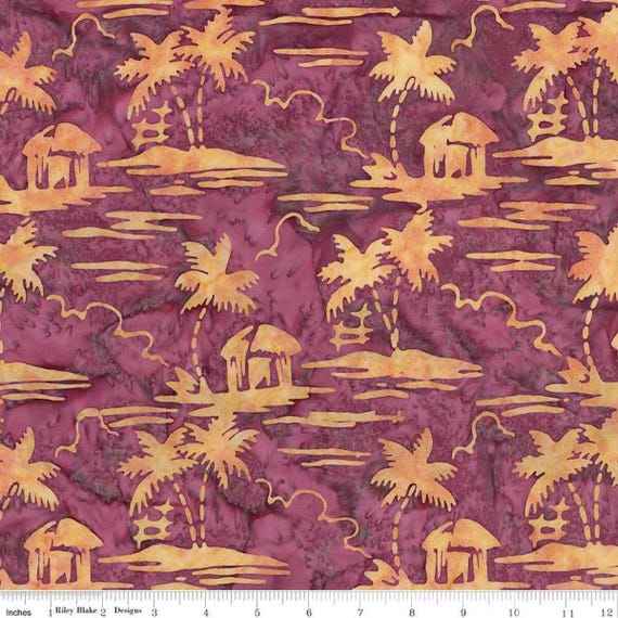 Expressions Batiks, Places You'll Go, in Razzmic Berry, Riley Blake Designs, sold by the yard