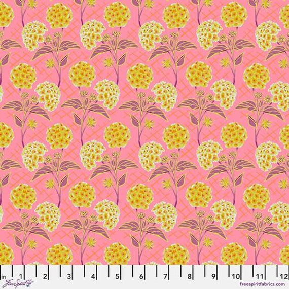 Our Fair Home, Trellis, in Peach , By Anna Maria, for FreeSpirit Fabric, sold by the 1/2 yard or the yard