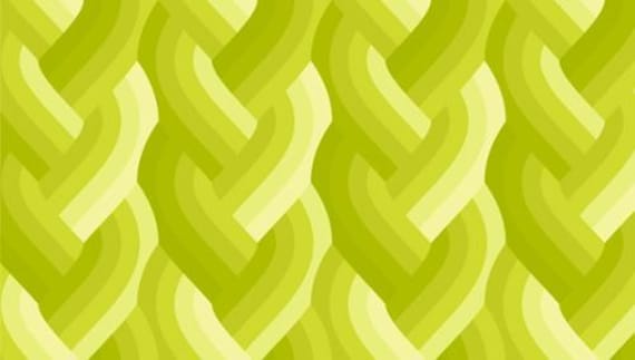 Echo Braid, in Acid Green, By Emily Van Hoff, 42380 23, Moda, Sold by the yard