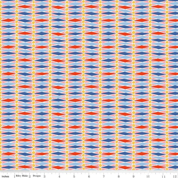 Liberty Summer Fair, Summer Fair Fairground Stripe A, 01667503A, Liberty Fabrics, Riley Blake Designs, sold by the yard