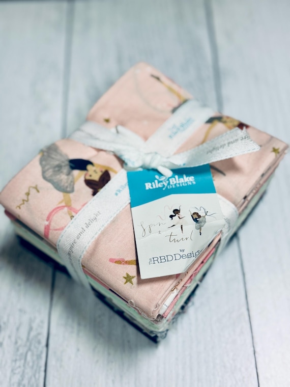 Spin and Twirl, 15 Fat Quarter Bundle, Ballerina, RBD Designers, Riley Blake Designs, 100% cotton quilting fabric