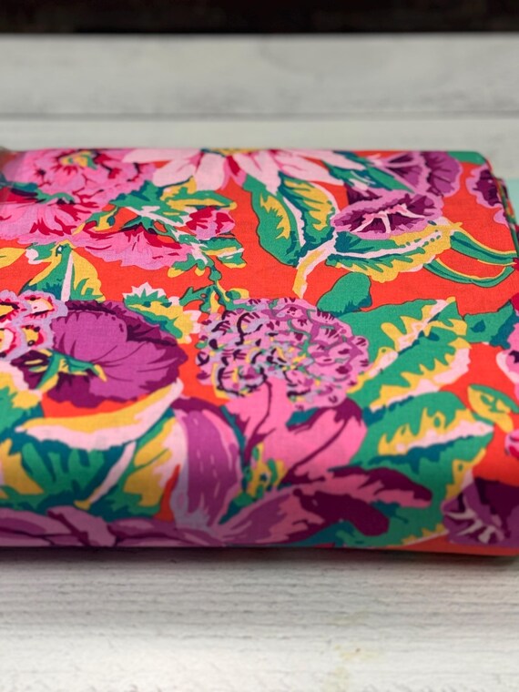 Floral Dance, in Magenta, Kaffe Fassett, From the Archives, PWGP012.MAGENTA, sold by the yard