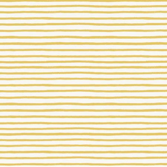 Holiday Classics, Festive Stripe, Yellow Fabric, RP609-YE4, By Rifle Paper Co, For Cotton + Steel, Sold by the 1/2 yard or the yard