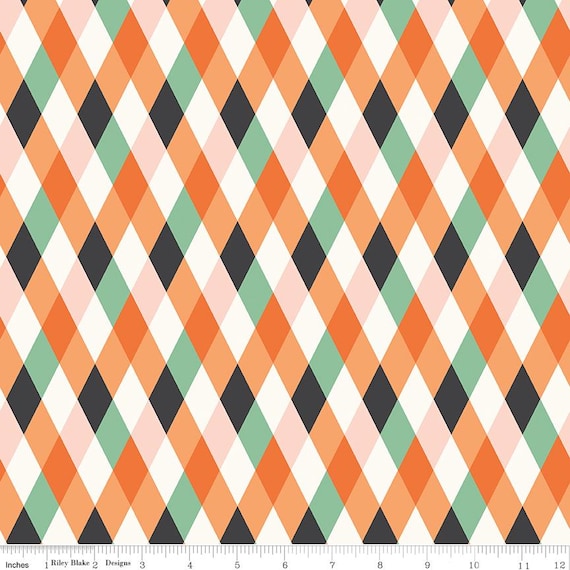 Frank and Friends, Diamonds, in Multi, by My Mind's Eye, Riley Blake designs, sold by the yard