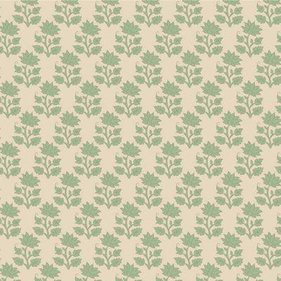 Sanctuary, Mira, in Sage, Tilda Fabrics, sold by the yard