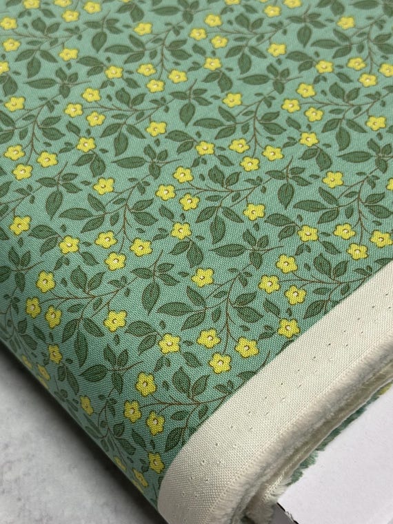 Sunday Brunch, Tipsy in Teal, Tilda Fabrics, by Tone Finnanger, sold by the yard