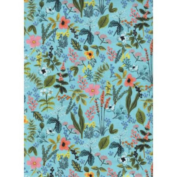 AB8044-003 Amalfi - Herb Garden - Mint Fabric- Cotton/quilting cotton- Rifle Paper Co-Cotton and Steel/RJR- Sold by the 1/2 yard or the yard