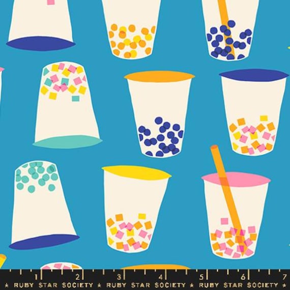 Eye Candy, Boba, Cerulean, RS5154 13, Ruby Star Society, Moda, sold by the 1/2 yard or the yard