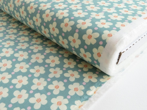 Strawberry Jam Blossoms Teal, by Lauren Brewer Design, C9375-TEAL, Riley Blake Designs, sold by the 1/2 yard or the yard