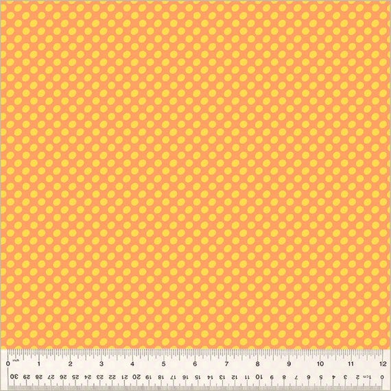 DOT TO DOT, French Marigold, by Heather Givans, Windham Fabrics, sold by the 1/2 yard or the yard