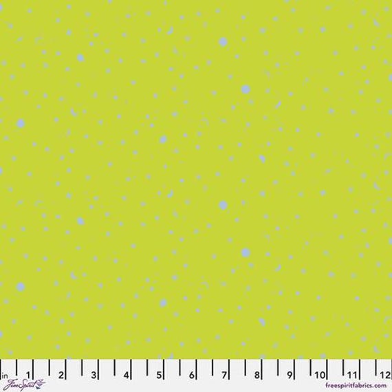 Space Sprinkles, in Lightning Bug, Tula Pink, True Colors, 100% cotton, sold by the yard